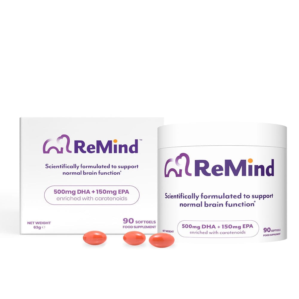 ReMind Food Supplement ReMind 500mg DHA+150mg EPA 90 Capsules