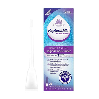 Church & Dwight Co Feminine Care Replens MD Longer Lasting Vaginal Moisturiser 6 Applicators