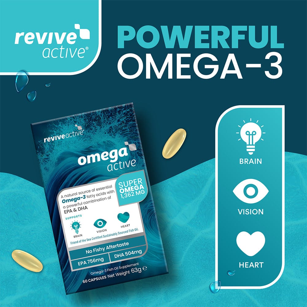 Revive Active Vitamins & Supplements Revive Active Omega Active 60 Capsules Meaghers Pharmacy