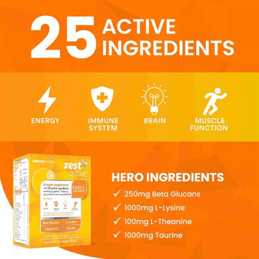 Revive Active Vitamins & Supplements Revive Active Zest Active Sachets