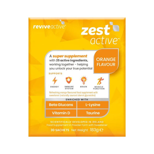 Revive Active Vitamins & Supplements 30 Sachets Revive Active Zest Active