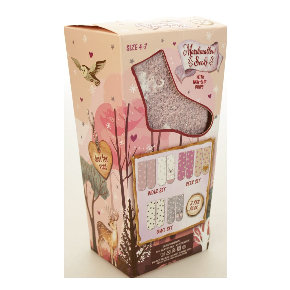 Brandwell Socks Snug & Cosy Ladies Marshmallow Socks Gift Set