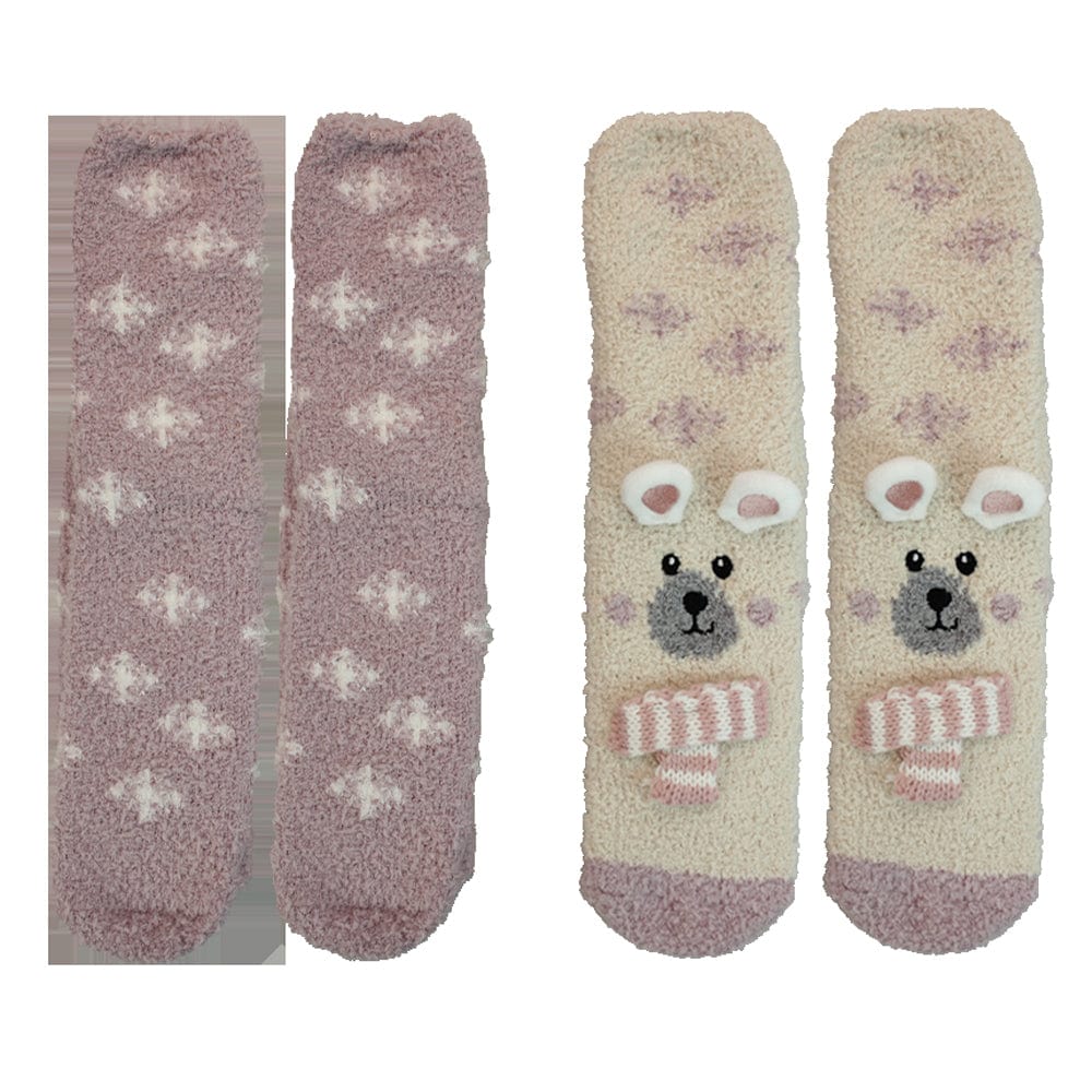 Brandwell Socks Snug & Cosy Ladies Marshmallow Socks Gift Set