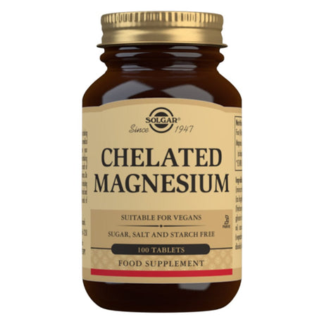 Solgar Vitamins & Supplements Solgar Chelated Magnesium 100 Tablets