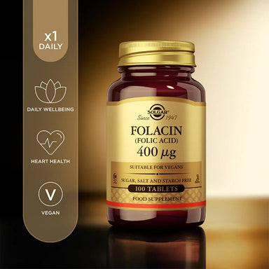 Solgar Vitamins & Supplements Solgar Folacin (Folic Acid) 400µg Tablets