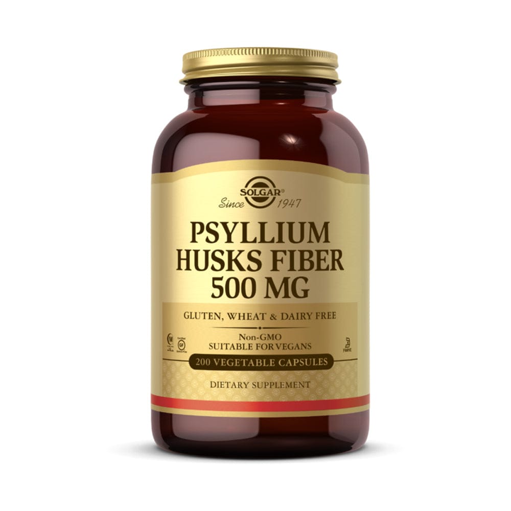 Solgar Solgar Psyllium Husks Fibre 500 MG - 200 Vegetable Capsules