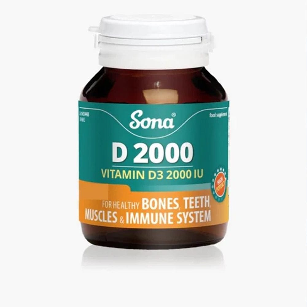 Sona Vitamins & Supplements 120 Capsules Sona Vitamin D3 2000 IU Capsules