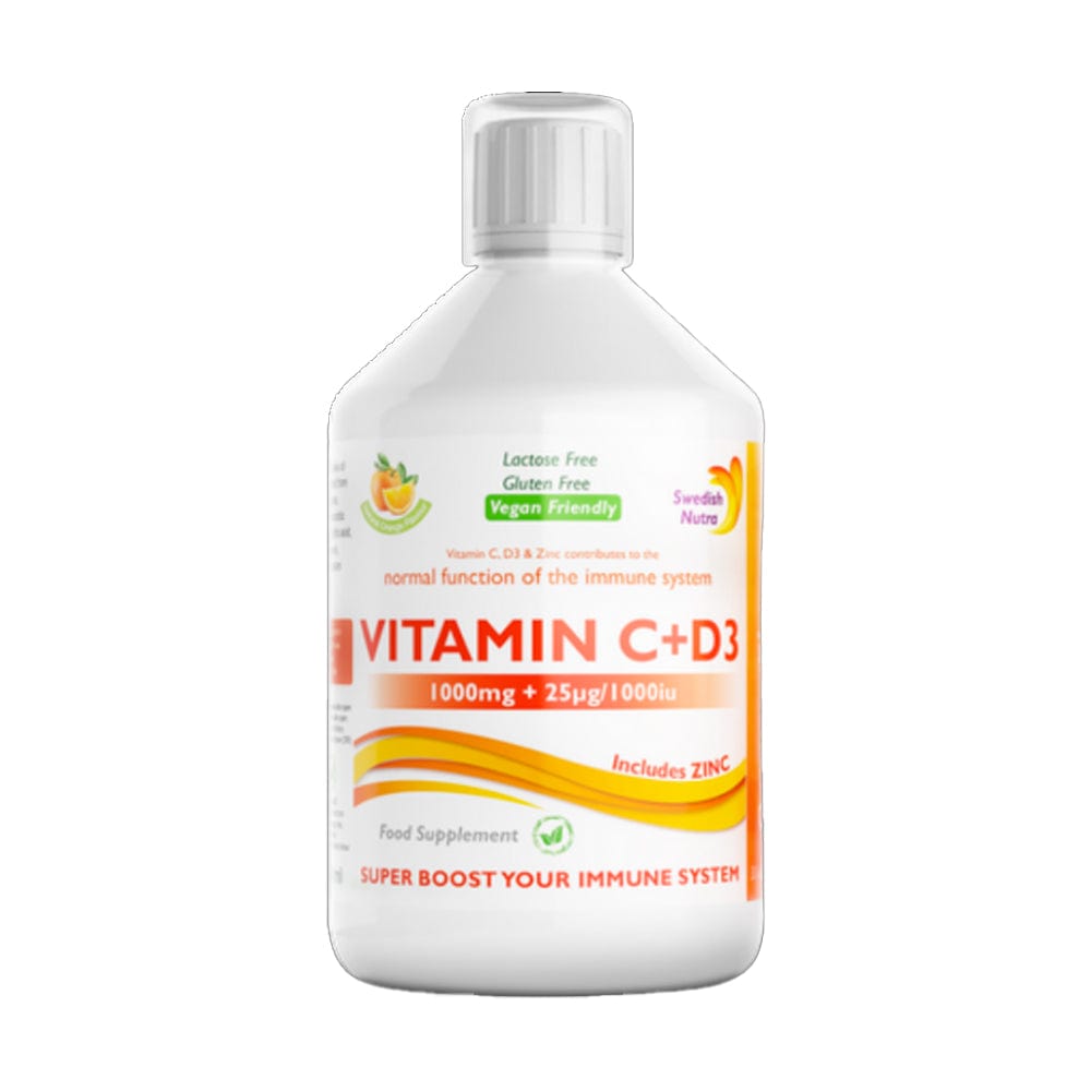 Swedish Nutra Vitamins & Supplements Swedish Nutra Vitamin C + D3 500ml