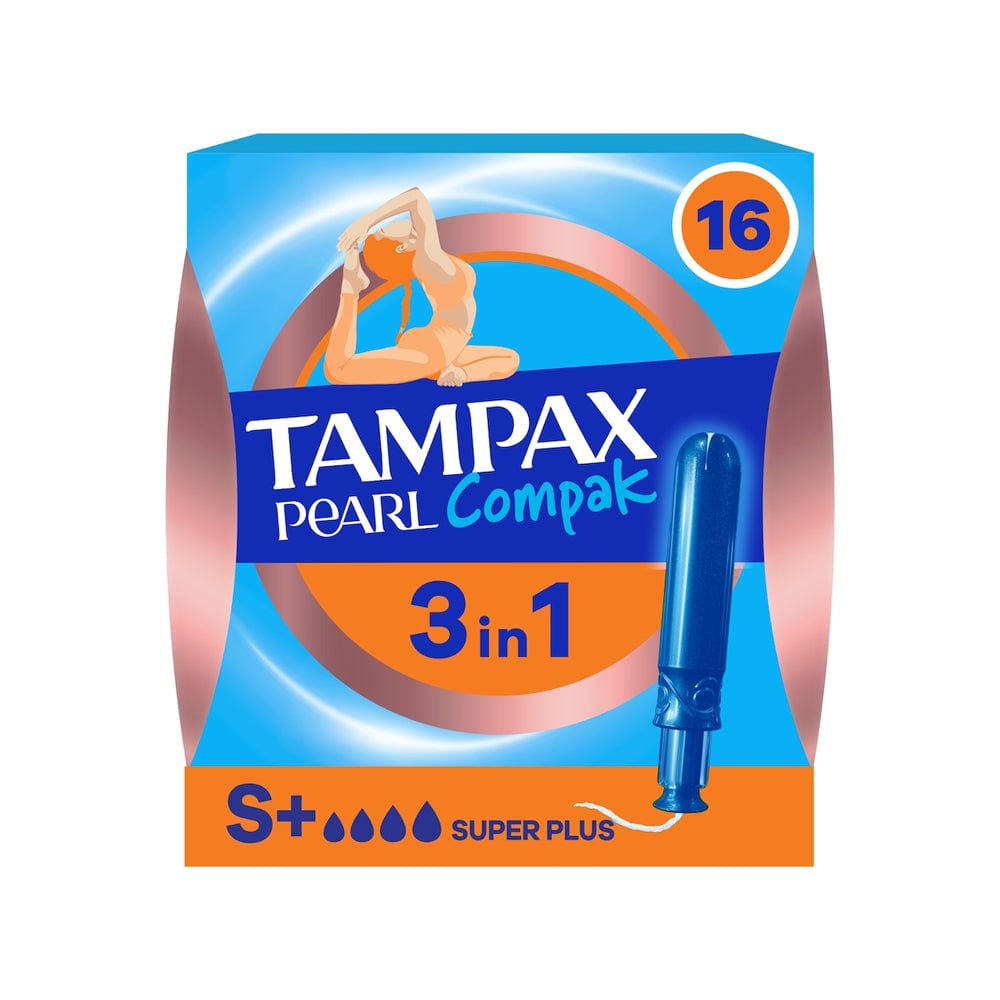 Tampax Tampons Tampax Compak Pearl Super Plus Tampons 16 Pack