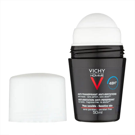 Vichy Deodorant Vichy Homme 48HR Roll On Deodrant For Sensitive Skin