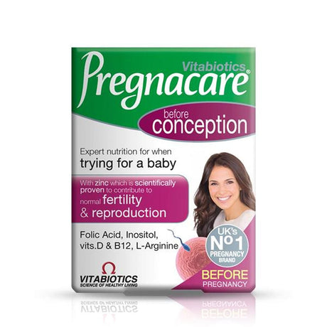 Vitabiotics Vitamins & Supplements Vitabiotics Pregnacare Conception Tablets 30 Pack Meaghers Pharmacy