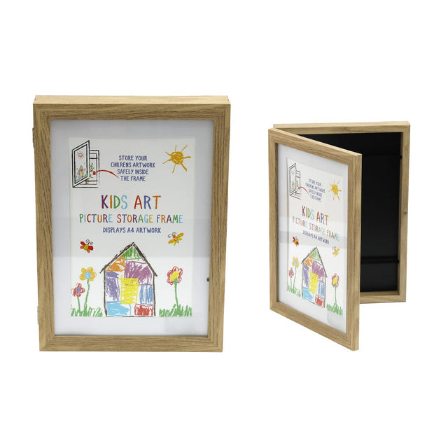 Sifcon Frame Wooden A4 Kids Art Storage Frame