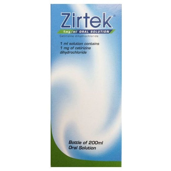 Meaghers Pharmacy Allergy Relief Zirtek Oral Solution 200ml