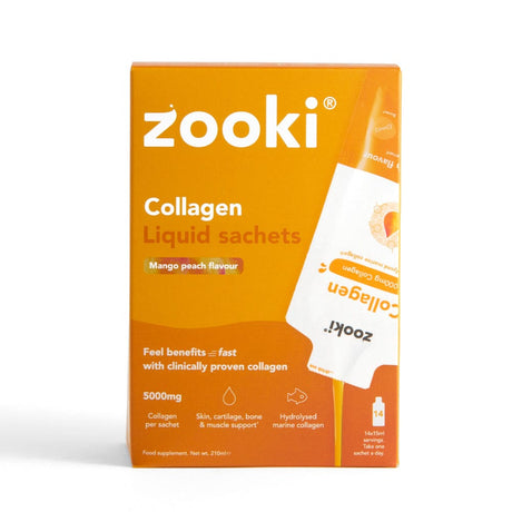 Zooki Vitamins & Supplements 14 Sachets Zooki Collagen Mango Peach