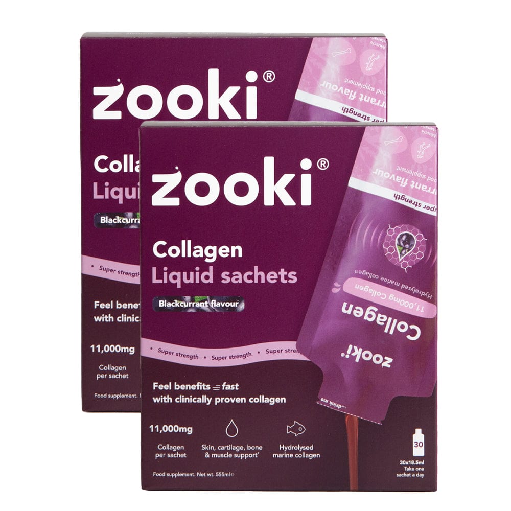 Zooki Collagen Zooki Collagen Super Strength Blackcurrant Duo Bundle 60 Sachets