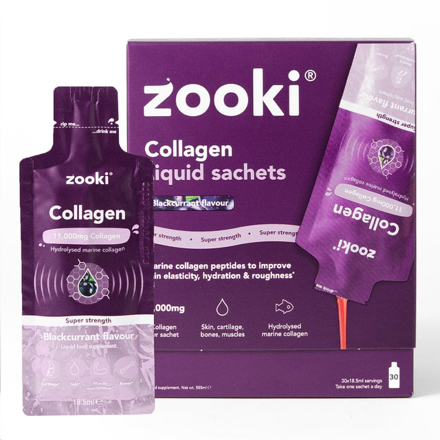 Zooki Vitamins & Supplements Zooki Collagen Super Strength Blackcurrant