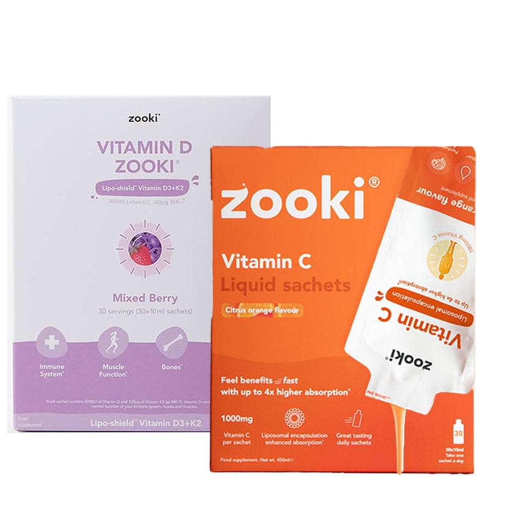 Zooki Vitamins & Supplements Citrus Orange / Mixed Berry Zooki Immunity Bundle