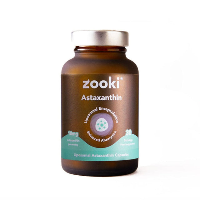 Zooki Vitamins & Supplements Zooki Liposomal Astaxanthin Capsules 30 Servings