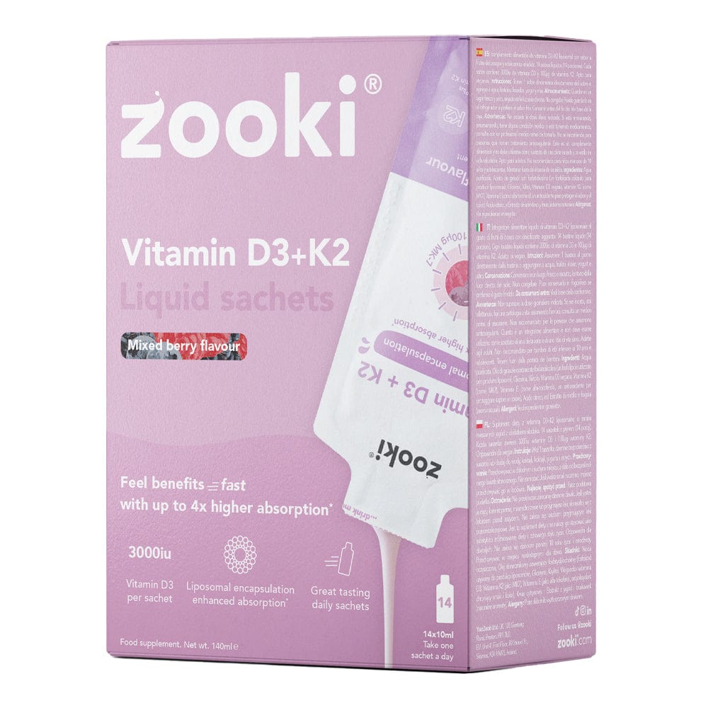 Zooki Vitamins & Supplements Zooki Liposomal Vitamin D3 +K2 Mixed Berry