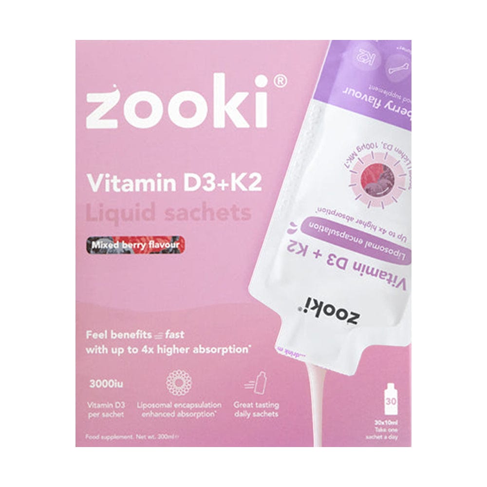 Zooki Vitamins & Supplements Zooki Liposomal Vitamin D3 +K2 Mixed Berry