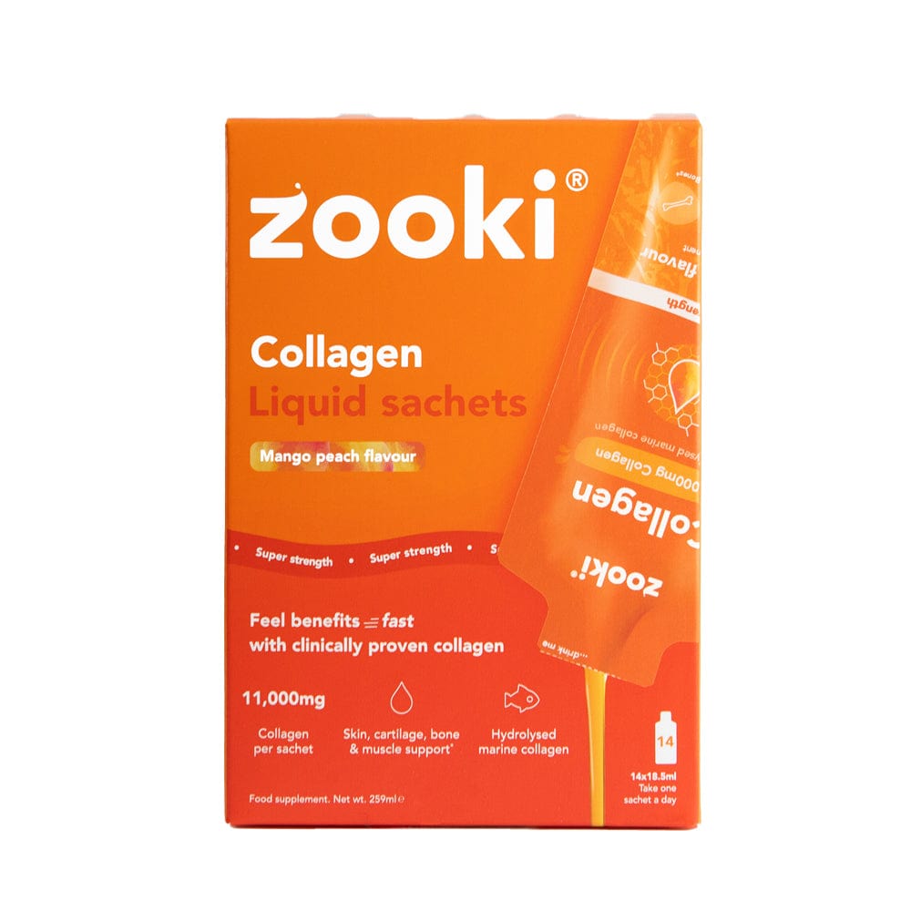 Zooki Vitamins & Supplements 14 Sachets Zooki Super Strength Collagen Mango Peach