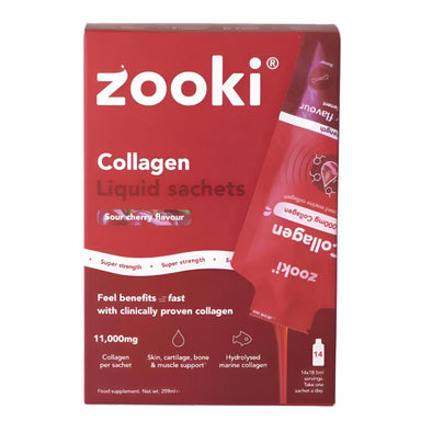 Zooki Vitamins & Supplements 14 Sachets Zooki Super Strength Collagen Sour Cherry